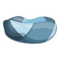 Blue overlapping abstract shapes creating a wave effect vector