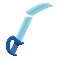 Broken toy pirate sword showing loss and defeat vector