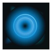 Bright blue concentric circles creating a tunnel effect on a dark background vector