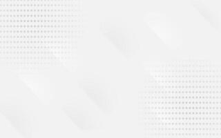 Abstract white and grey paper background with halftone corners vector