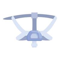 Cpap machine mask ensuring restful sleep for obstructive sleep apnea patients vector