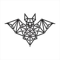 Bat, Flying Fox Polygonal Lines, can use for Logo, Pictogram silhouette on white background silhouette on white background vector