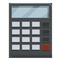 Modern electronic calculator displaying empty screen for accounting vector