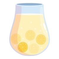 Refreshing lemonade with lemon slices in a glass pitcher, perfect summer drink vector