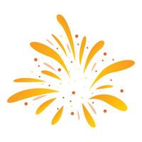 Festive fireworks exploding with vibrant colors on white background vector