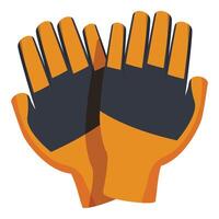 Protective work gloves ensuring safety and efficiency in demanding environments vector