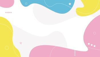 Abstract background with geometric shapes in pastel colors. vector