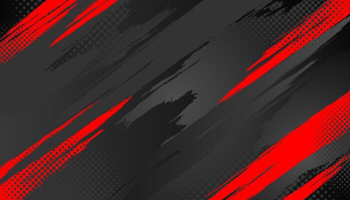 Abstract Red and Black Brush Stroke Background
