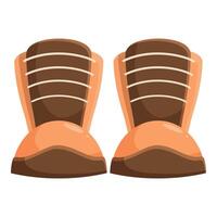 Pair of diving fins for underwater exploration and snorkeling vector