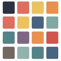 Vintage Vibrant Color Palette Collection showcasing timeless color combinations for unique designs vector