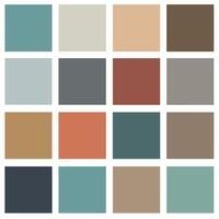 Vintage Vibrant Color Palette Collection ideal for bringing vintage vibes to modern creative projects vector