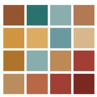 Vintage Vibrant Color Palette Collection perfect for enhancing creative projects with vintage charm vector