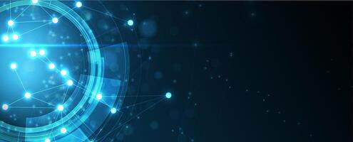a futuristic background with connected dots vector