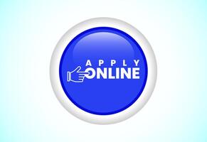 Apply online button, Suitable for mobile app, and website UI vector
