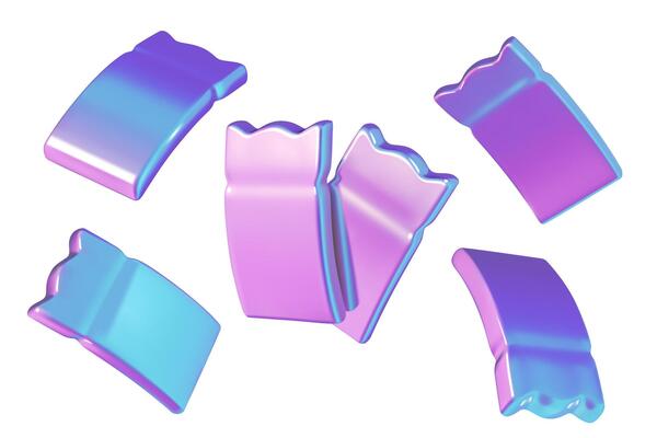 3D flying sale coupons holographic gift vouchers and purple tickets with empty space for text