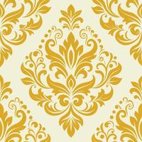 Intricate Damask Ornament Pattern. vector