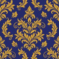Abstract Damask Ornament Pattern. vector