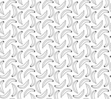 line graphic seamless pattern with bananas. Made in the cute style. vector