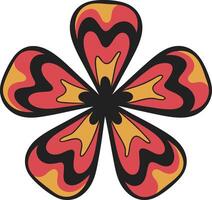 Vibrant Abstract Floral Design for Tattoos and Coloring Projects vector