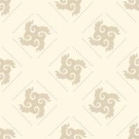 Classy Fleur de lis Abstract Monogram Seamless Pattern Design vector