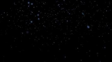 4K Snow Stars Particles Digital Rendering Loop video