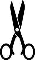 Black Scissors for Design and Craft Projects Illustration vector
