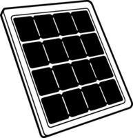 Illustration of Solar Panel for Renewable Energy and Eco-Friendly Design vector