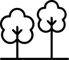 Minimalist Tree Outline for Nature Illustrations and Graphic Design vector