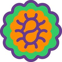 Colorful Abstract Symmetrical Pattern Art Design vector