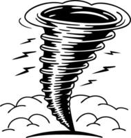 Dynamic Tornado Illustration for Weather and Nature Themes vector