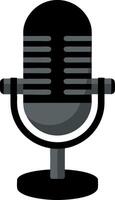 Vintage Microphone Art for Podcasting and Graphic Design Projects vector