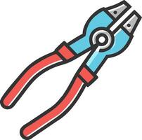 Colorful Illustration of Hand Pliers for DIY Projects and Tools Graphics vector
