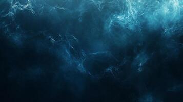 Abstract dark blue swirling smoke, cloud, or nebula texture background. photo