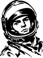 Astronaut Helmet Illustration for Space Exploration Designs vector