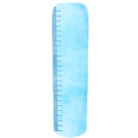 a ruler with a blue watercolor background png