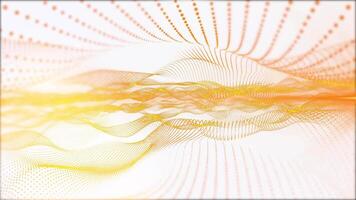 Abstract light background with golden lines that change shape to create a unique pattern. video