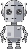 Cute Cartoon Robot Character for Kids Illustrations and Design Projects vector