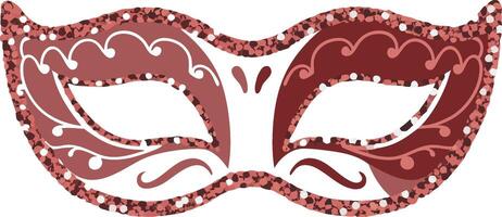 Elegant Red Carnival Mask Design for Party Decorations and Invitations vector