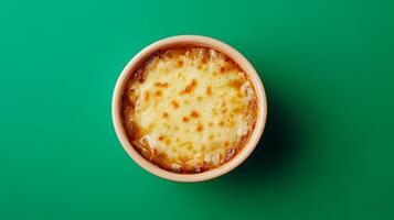 Savory Baked Onion Soup with Melted Cheese photo