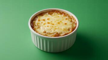 French Onion Soup in a Ceramic Bowl - Comfort Food photo