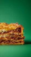 A Flavorful Slice of Lasagna A Delightful Dish photo