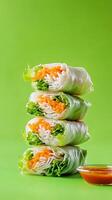 Scrumptious Spring Rolls with Vibrant Veggies photo
