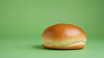 Scrumptious Round Burger Bun Ready for a Delicious Meal photo