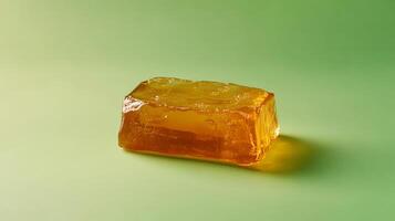 Golden Honeycomb Candy Block A Sweet Treat for the Eyes and Taste Buds photo