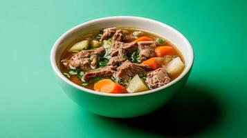 Hearty Beef Vegetable Soup - A Delicious and Nutritious Meal photo