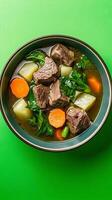 Hearty Beef Vegetable Soup - A Flavorful and Nutritious Meal photo