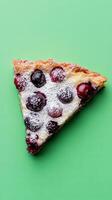 Delicious Slice of Cherry Tart A Sweet Delight photo
