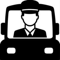 Driver in Vehicle for Transportation and Service Apps vector