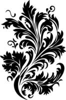 Ornate Floral Design for Decorative Art and Craft Projects vector