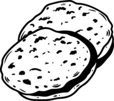 Chocolate Chip Cookie Illustration for Bakery and Food Design Projects vector